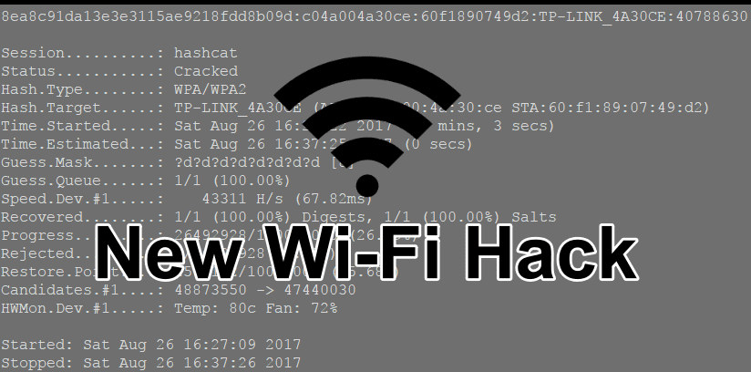 How to break wifi wpa2 password